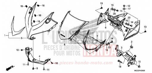 OBERER WINDLAUF CBR500RAE de 2014
